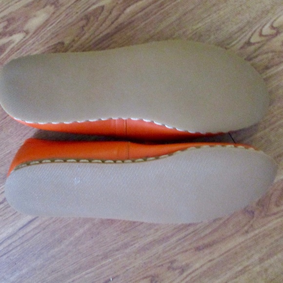 Men's Orange Turkish Leather Sanah Slip On SZ 44 - Picture 4 of 4
